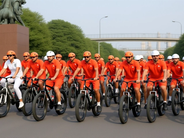 BSF Jalandhar: 200 Troopers Cycle for Fitness, Fuel Savings
